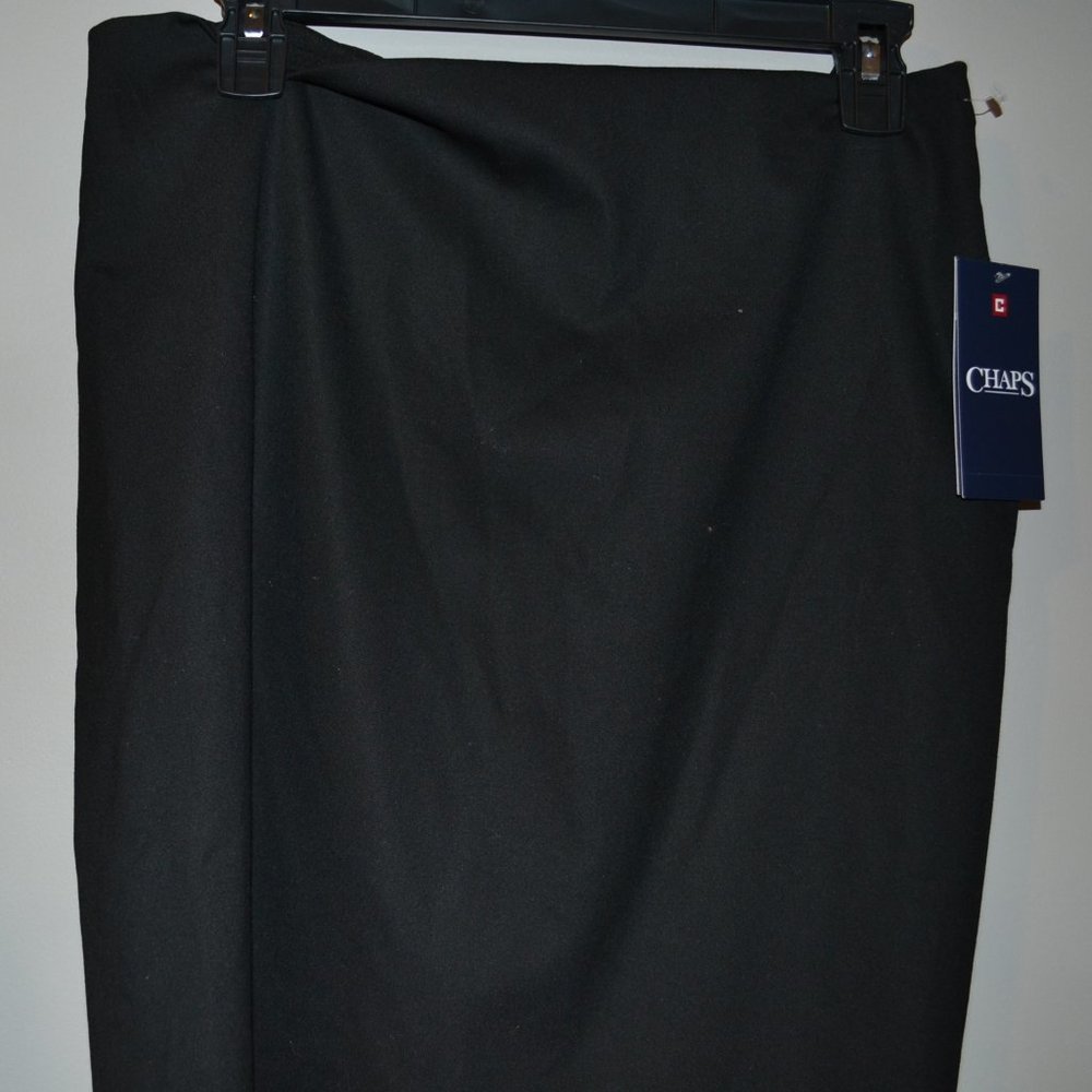 Chaps Black Skirt